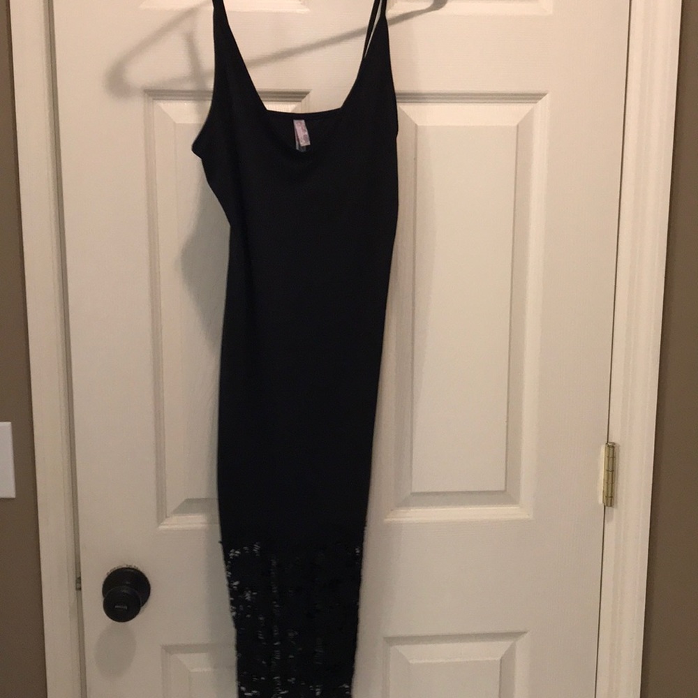 Free People Black Slip Dress. XS.